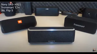 JBL Flip 5 | Tronsmart T2+ | Sony SRS-XB21 Bluetooth Speaker Review