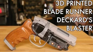 3D Printed Blade Runner Deckard's Blaster! With LEDs!