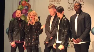 Pentatonix backstage at CMA Country Christmas