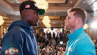 Canelo Alvarez looking like MIKE TYSON Sizing Up Jermell Charlo FACE OFF