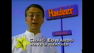 1994 WAVE 3 & Hardees Jerry Lewis MDA Telethon Ice Cream Promotion Commercial