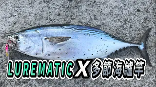 LUREMATIC多節海鱸竿挑戰煙仔Shore Jigging ｜旅竿岸拋鐵板微鐵路亞海鱸竿shore jigging