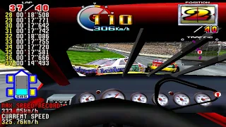 Daytona USA 2 Power Edition - Beginner - Cockpit View - Grand Prix Mode - Full Race