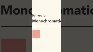 Color Theory: Monochromatic Color Scheme #Shorts