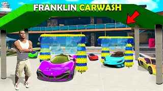 Franklin Opened New Car Wash Inside His House GTA 5 | SHINCHAN and CHOP