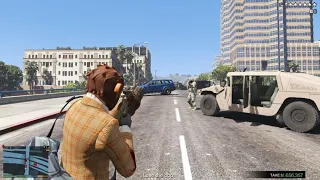 GTA V Trevor's The Betta Bank Heist + Intense Six Star Escape(RDE 3.1.6)