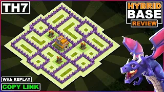 NEW TH7 HYBRID/TROPHY Base 2022 COPY LINK | Town Hall 7 (TH7) Base [Defense] Design - Clash of Clans