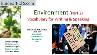 Climate Change/Environment; Vocabulary for Writing & Reading