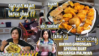 BIKIN 1 WAJAN GORENGAN BUAT MAJIKAN ‼️LENGKAP DARI AYAM + UBI RAMBAT + TAHU ISI + BAKSO SOTONG