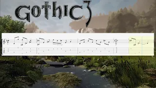 Gothic 3 - Vista Point Main Theme (free tabs fingerstyle guitar)