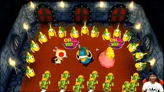 Mario Party 9 Garden Battle - Peach vs Kamek vs Toad vs Birdo (Master CPU) #22 MARIO CRAZY