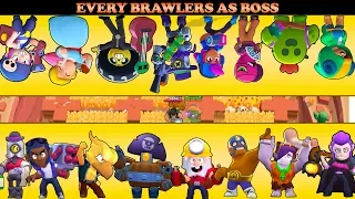 ALL BRAWLERS AS BOSS IN BIG GAME | BRAWL STARS BOSS BATTLES