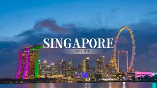 Singapore 4K Video Ultra HD 60 FPS / Drone view