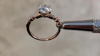 18k Rose Gold Art Deco Ring