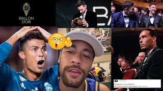 All Football Players React To Lionel Messi Winning His 7th Ballon d'Or