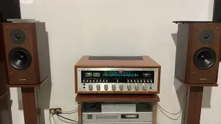 Marantz 2325 Stereophonic Receiver Amplifier paired with Pioneer S-C3 Bookshelf speakers