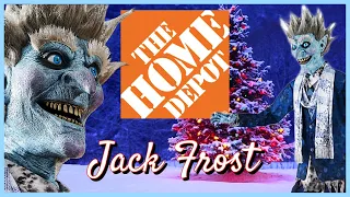 Home Depot Jack Frost Animatronic Christmas 2023 Prop Unboxing Speed Build & Demo! Creepmas Decor!