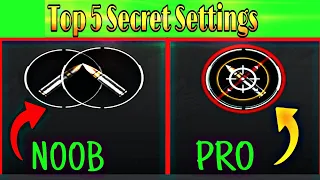 Top 5 Secret Settings in PUBG 😱 | Pubg Mobile And BGMI Tips And Tricks in Hindi