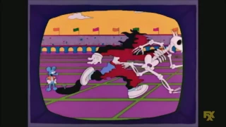 Itchy and Scratchy In 100 Yard Gash - The Simpsons