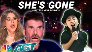 Filipino child best cover Song She's Gone make Sophia and Simon shocked with her voice | AGT 2024