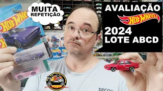 O QUE TRAZER LOTES A B C D DE 2024 HOT WHEELS MAINLINE - AVALIAÇÃO DOS MODELOS INÉDITOS E REPETIDOS