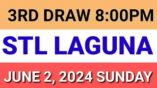 STL - LAGUNA June 2, 2024 3RD DRAW RESULT