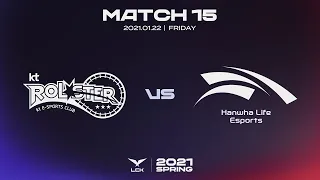 KT vs  HLE | 2021 LCK Spring Highlights Match 15
