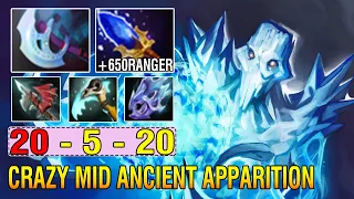 Machine Gun [Ancient Apparition] Mid Aghanim's Scepter + Max Attack Speed Build Unlimited Freeze DPS
