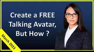 How to create a FREE talking Avatar with AI to Narrate a Video !! - Really