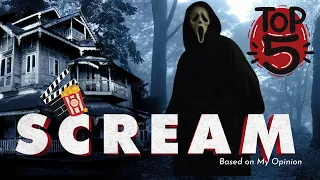 Ranking All 5 Scream Movies -  Scream Movies Ranked - Where does your Favorite Ghostface film fall