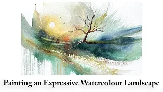 Expressive and Loose Semi-Abstract Watercolour Landscape | Shaking Up my Creative Process