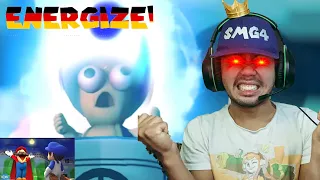 SMG4: Mario Screws In A Lightbulb Reaction!!! | Super Toad!!!
