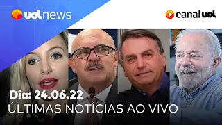 Datafolha: Lula com 47%; Bolsonaro veta compensar estados por ICMS, Milton Ribeiro e mais notícias