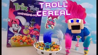 TROLLS World Tour Cereal GAVE ME TROLL HAIR!! Movie Unboxing