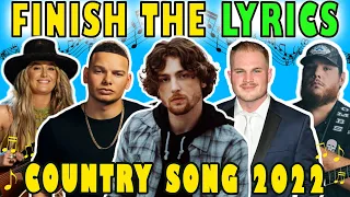 Finish The Lyrics Country Edition 2022 | Country Music Quiz 🎶 | Lyrics Challenge 🤠