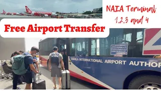 Naia Free Airport  Shuttle Transfer Terminal 1, 2 , 3 & 4