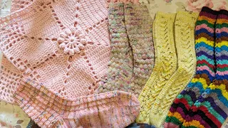 Stitched by Mrs D knitting and crochet podcast episode 52 - socks socks socks (& a blanket)