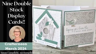 Double Stack Display Cards: Crafternoon Creative Escape: March 2024