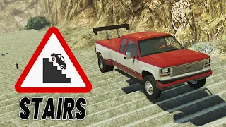 BeamNG Drive - Cars vs Stairs (Lots of Stairs)