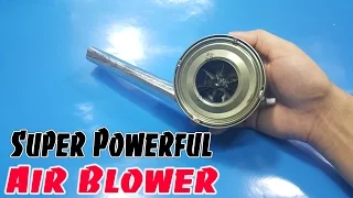 How to Make Mini Super Powerful Air Blower using Cans Fish