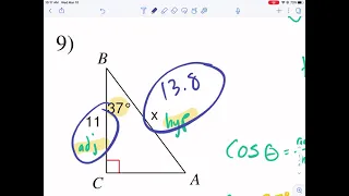 Kuta Tutorial: right triangle trig - finding missing sides and angles