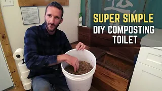 Easy & Elegant DIY COMPOSTING TOILET - Better Than the Expensive Ones!