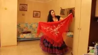 Gypsy dance Постановка цыганского танца с платком Венеры Ферарь (из серии домашних уроков)