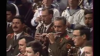 Massed Bands of the Soviet Army plays march "The Stars and Stripes Forever" by Sousa