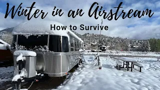 How to survive winter in an Airstream Flying Cloud | FULL TIME RV LIVING | I survived -56 windchill!