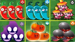 CHILLY PEPPER & 6 Best BOMB Plants Battlez - Who Will Win? - PvZ 2 Plant Vs Plant