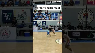 Fran Yu uses the screen and drills the triple (MPBL 2023)