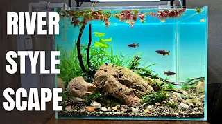 THE CPD RIVER: EPIC NATURAL NANO AQUASCAPE FOR CELESTIAL PEARL DANIOS (AQUASCAPE TUTORIAL)