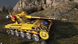 World of Tanks AMX 13 90 (YodaSchlumpf Skin) 1796 EXP 10k+ combined damage - Karelia