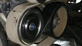 How to change fan belt of Mercedes benz Actros 4 //